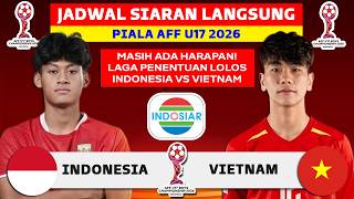 FINAL MATCH! 2026 AFF U-17 Championship Schedule - Indonesia vs. Vietnam - Indonesian National Te...
