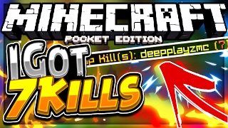7 kills in one game of mcpe uhc run (mcpe uhc run)