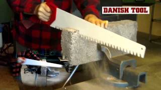 Masonry handsaw for cutting light gas concrete, aac (autoclaved
areated concrete), plaster blocks and similar soft stone blocks. 700mm
long with carb...