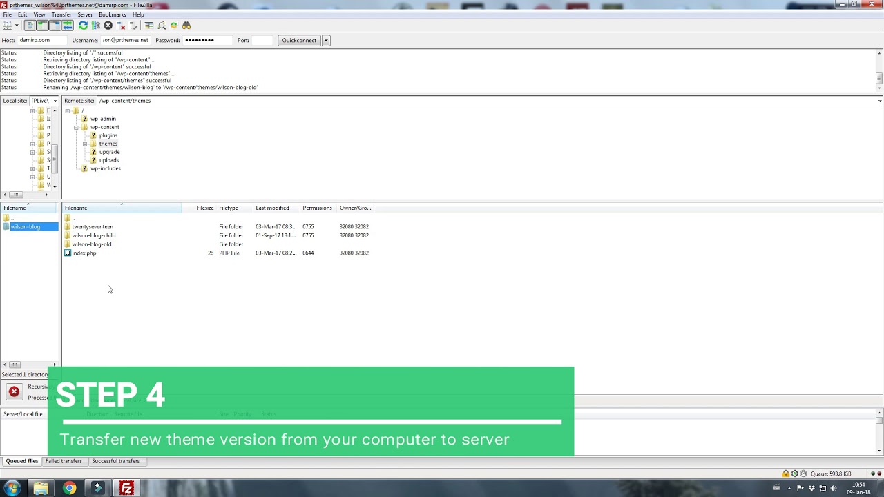 How To Manually Update WordPress Theme - YouTube