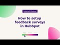 How to setup feedback surveys in HubSpot | HubSpot Help