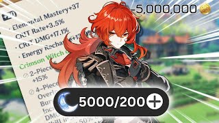 I Made Diluc a PYRO GOD Before The NATLAN ARCHON | Genshin Impact Wealth