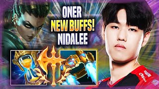 ONER DOMINATING NIDALEE WITH NEW BUFFS! - T1 Oner Plays Nidalee JUNGLE vs Nocturne! | Season 2022