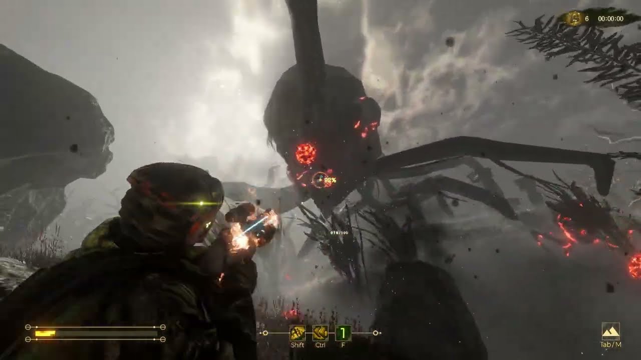 Boss's glowing weak points during Golden Time.