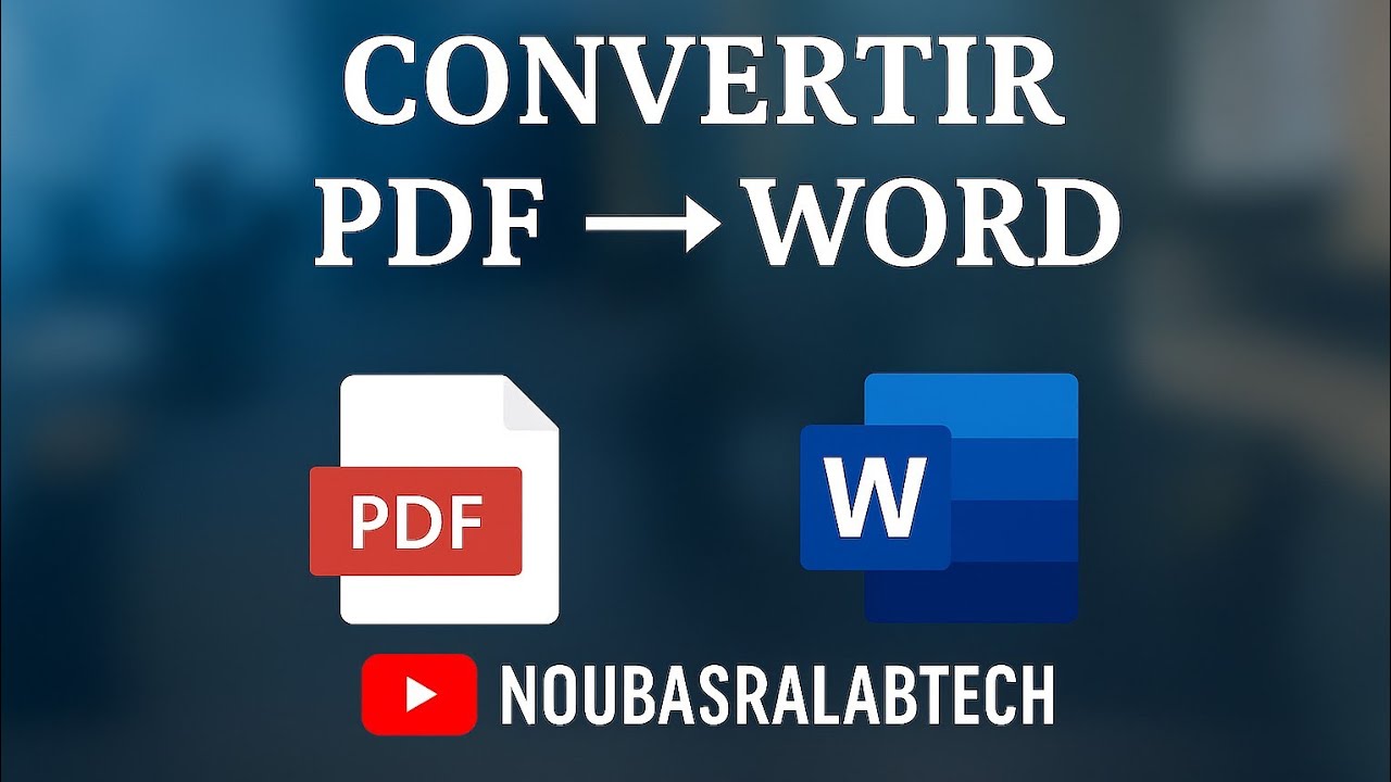 Comment convertir un document PDF en Word (GUIDE PRATIQUE 2025) - YouTube