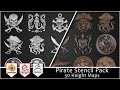 Stamp Pirate Detail in Seconds — 50 Height Stamps for Blender & Substance