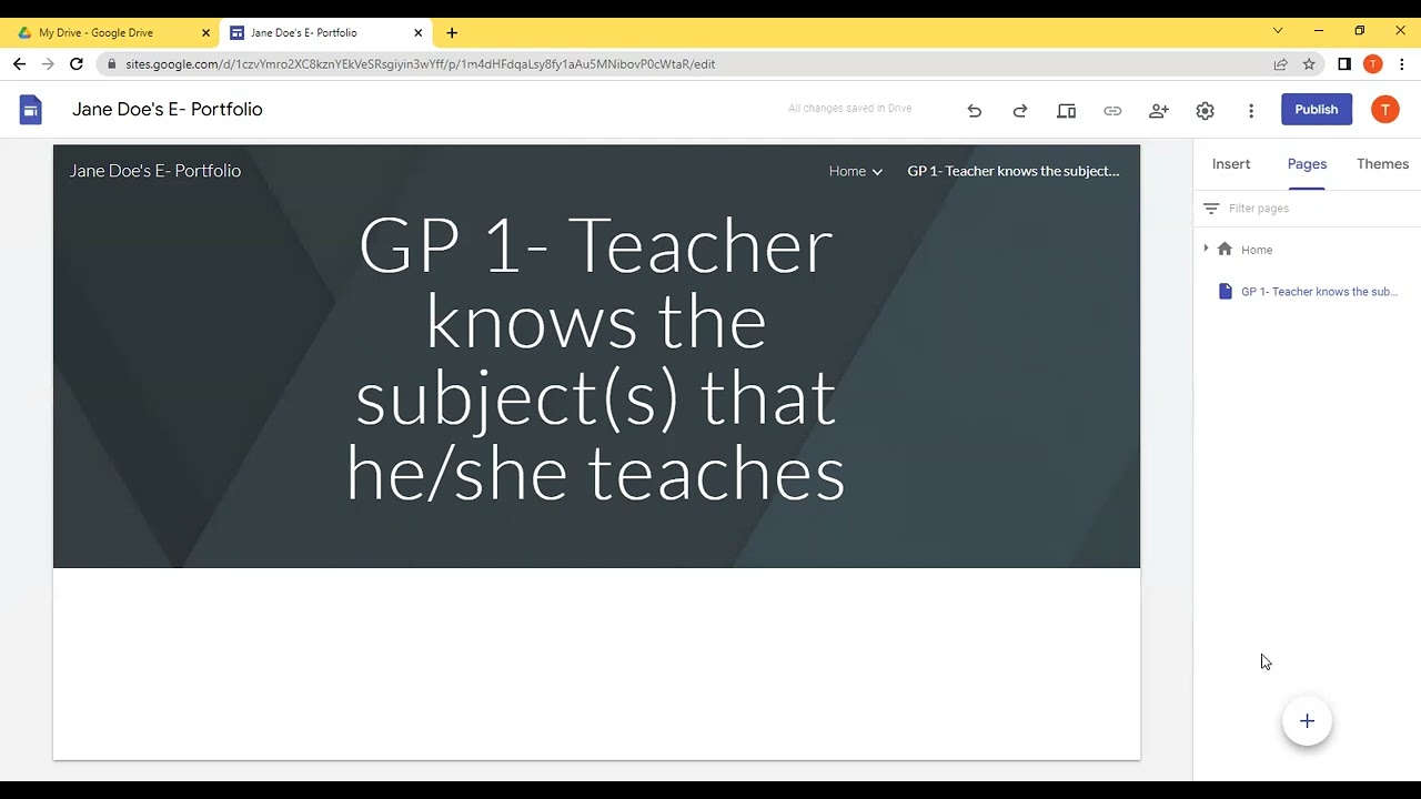 Google Suites E-Portfolio for Jamaican Teachers
