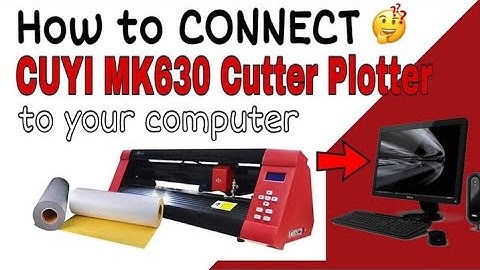How to connect Cuyi MK630 cutter plotter to your Computer- Finderz Keeperz