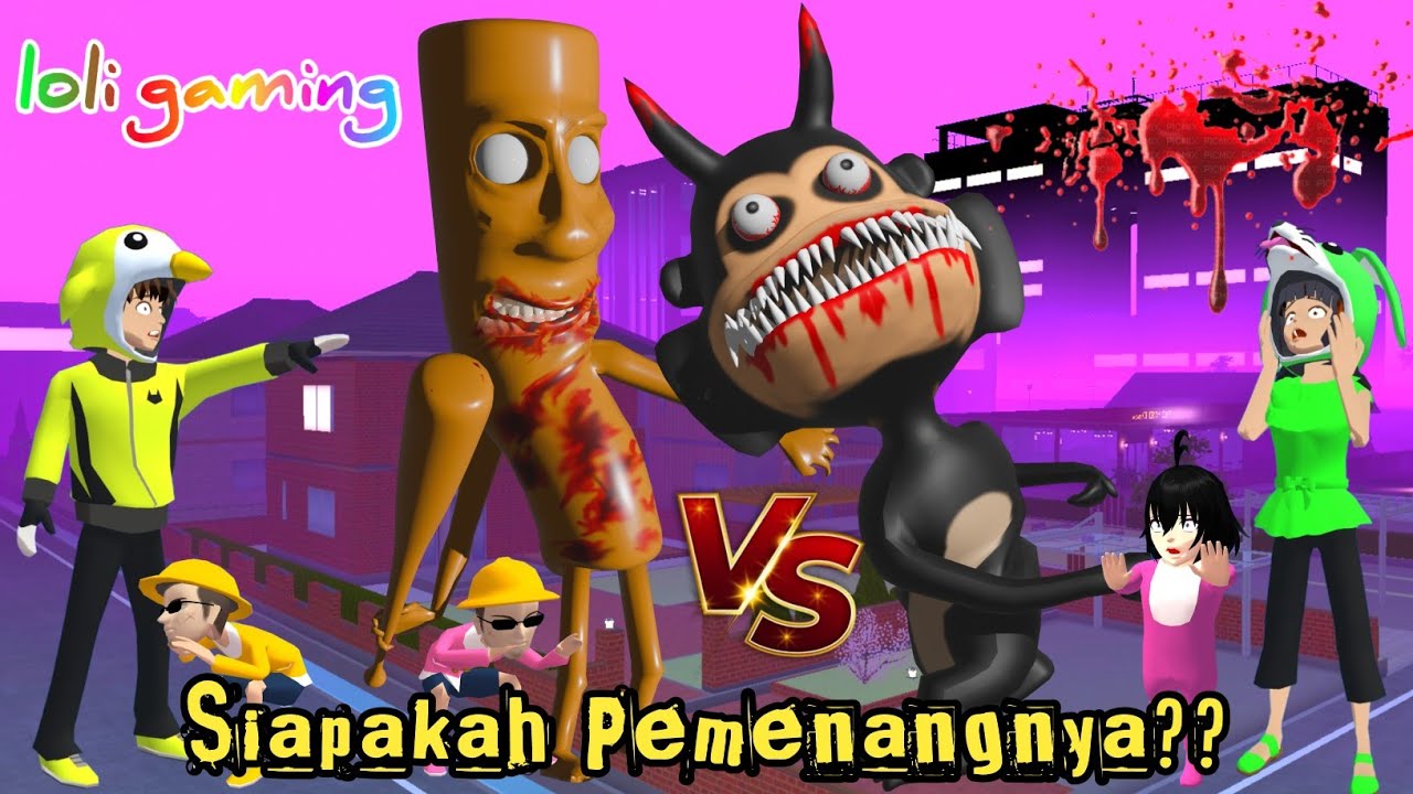 Monyet Iblis Berusaha Melawan TungTung Tung Sahur Zombie😡😡😱😱⁉️