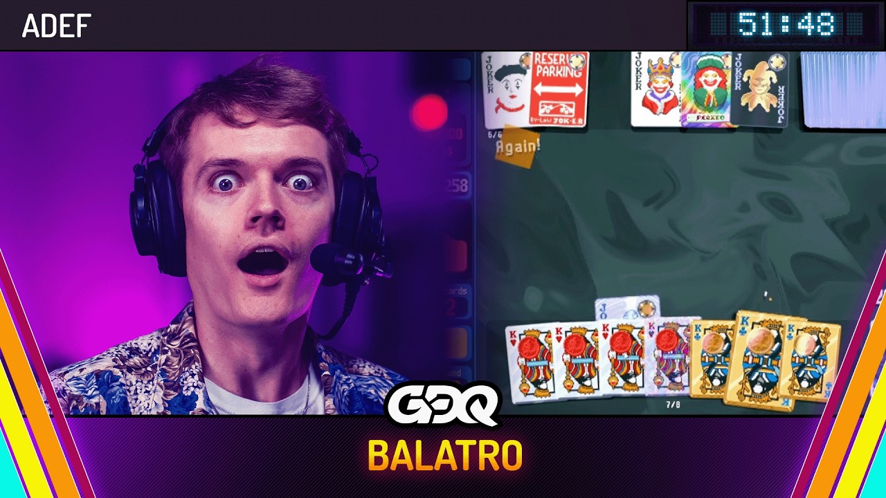Balatro by adef in 1:04:49 - Summer Games Done Quick 2026