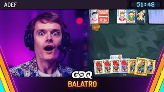 Balatro by adef in 1:04:49 - Summer Games Done Quick 2026