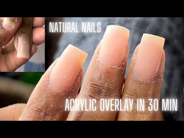 Gel overlays on a natural nails - step by step