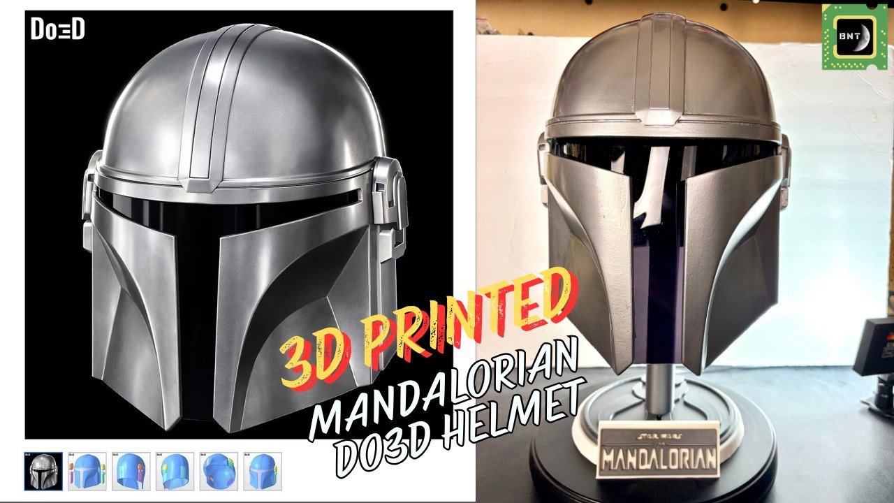 How to make a Do3d Mandalorian 3D Print Helmet Cosplay | Berto