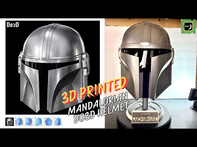 How to make a Do3d Mandalorian 3D Print Helmet Cosplay | Berto