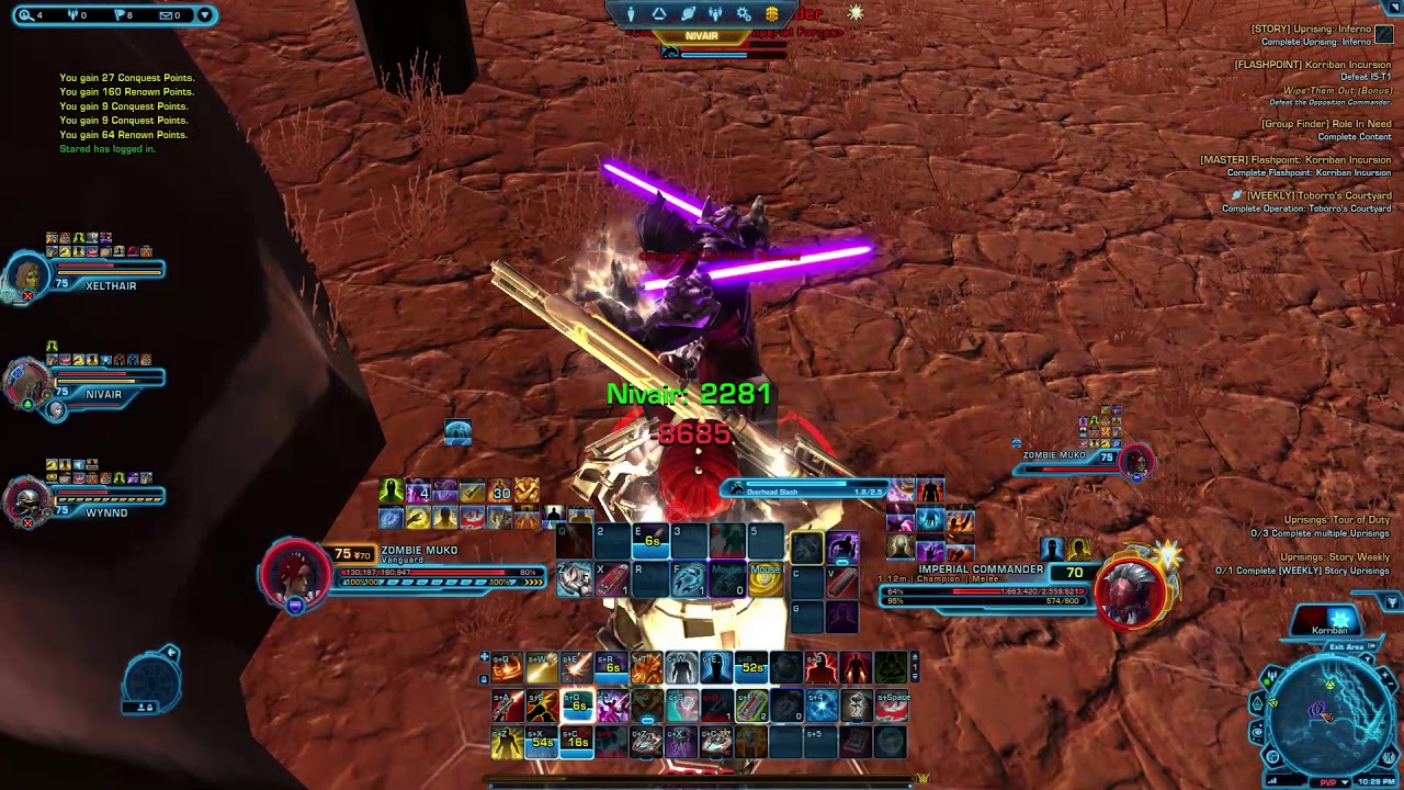 Imperial Commander master mode korriban incursion - YouTube