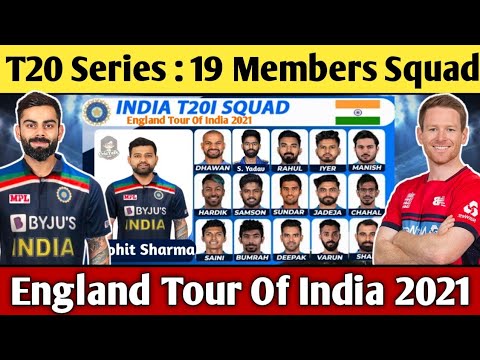 India Vs England 2021 Team India T20 Squad For England Tour England Tour Of India 2021 T20 Squad Youtube