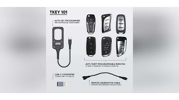 THINKCAR TKey 101 - Automotive Key Programmer  TKey101 with 4 Typical Anti-theft Modes and 6 Unit