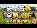 【天皇賞春】全頭診断〜枠順確定前〜