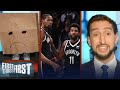 Kevin Durant & Kyrie Irving on the brink of being swept as Nets fall 0-3 | NBA | FIRST THINGS FIRST