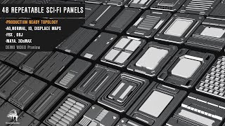 48 REPEATABLE SCI-FI PANELS