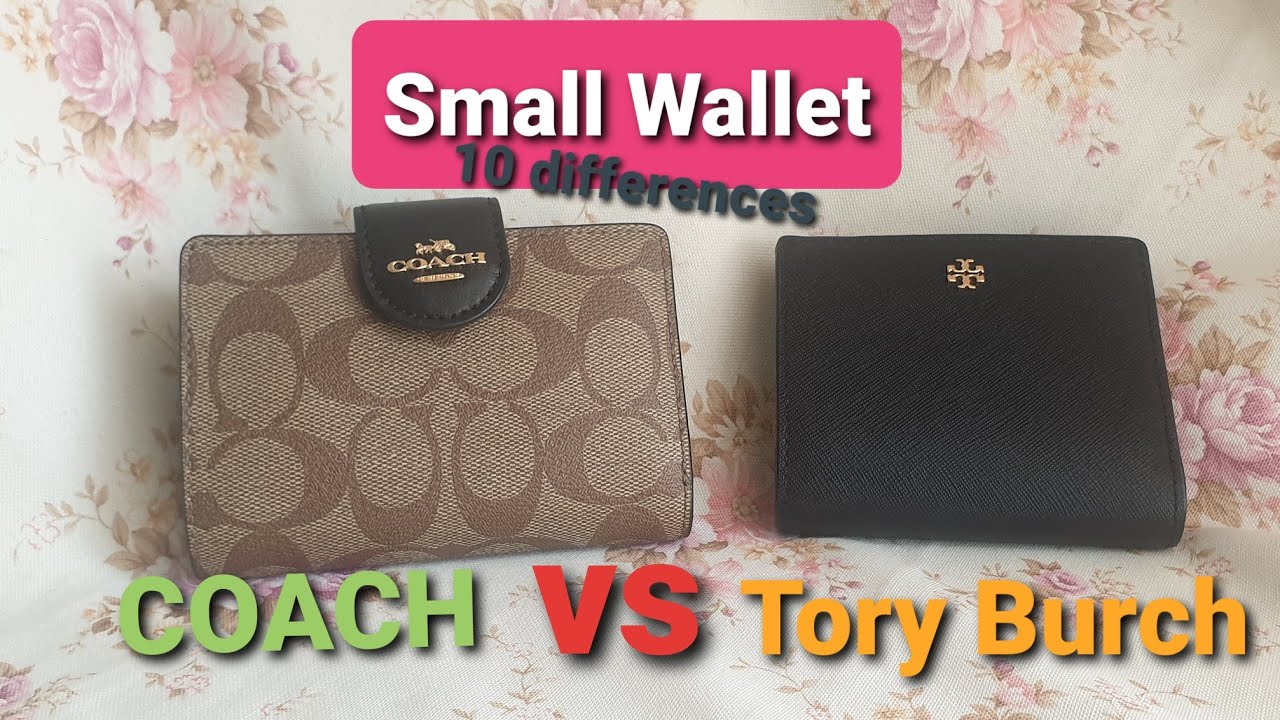 SMALL WALLET TORY BURCH EMERSON VS COACH SIGN - YouTube