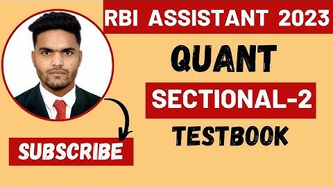 Rbi Assistant Quant Sectional 2 || Rbi Assistant Preparation 2023 || Rbi Assistant Quant Strategy