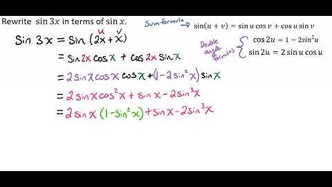 Deriving a Triple Angle Formula Using sin 3x