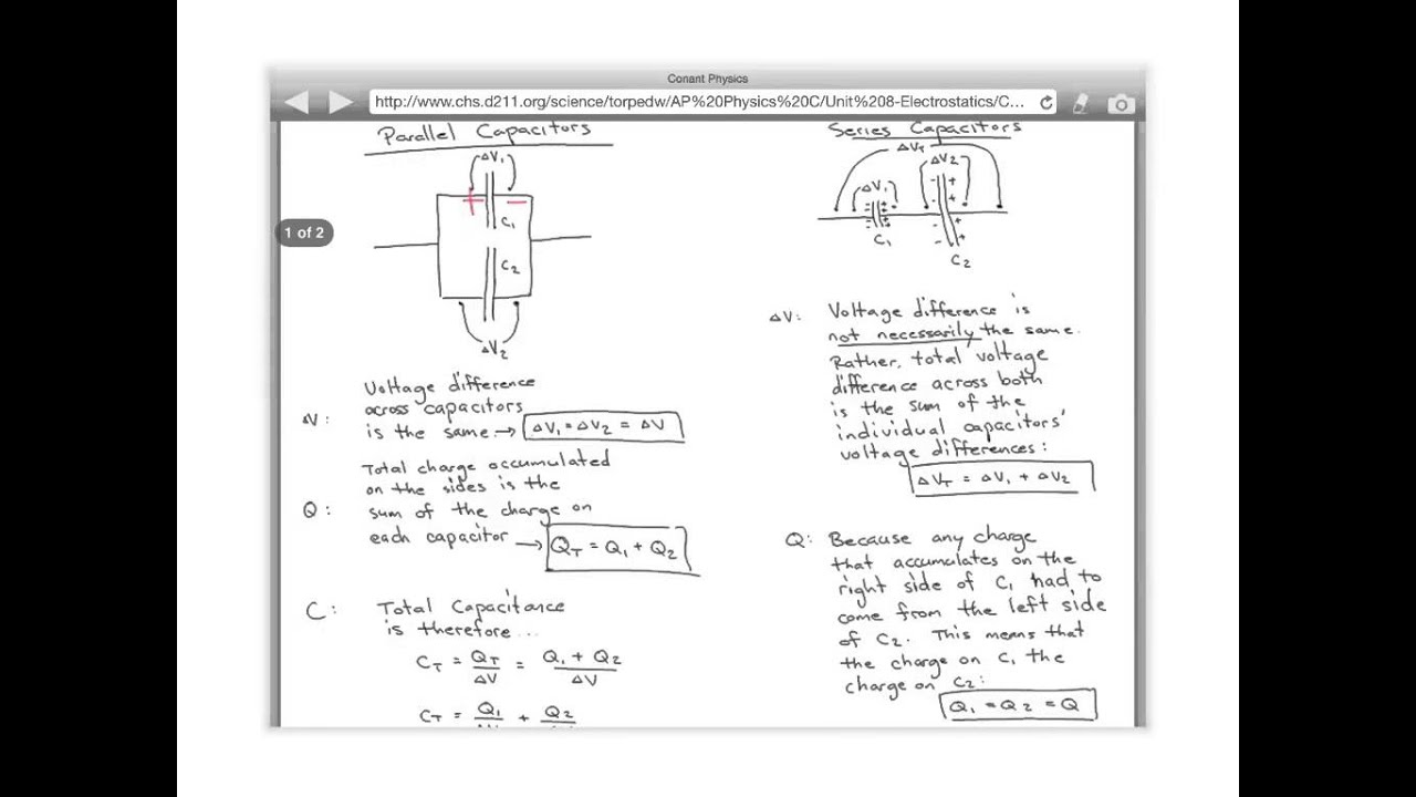 Capacitor Networks - AP Physics C - YouTube
