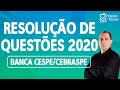 Português | CESPE - Resolução Questões 2020 - Parte 2