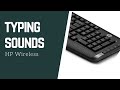 Typing sounds on HP wireless keyboard for sleep, relax and tingles, ASMR Keyboard typing, No talking