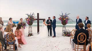 Watersound Beach Wedding Ceremony | Jennifer & Nate