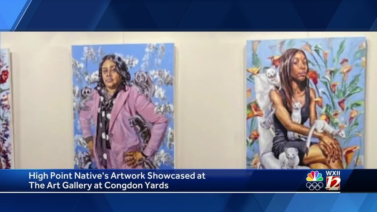 High Point artist shares new art at Congdon Yards - YouTube