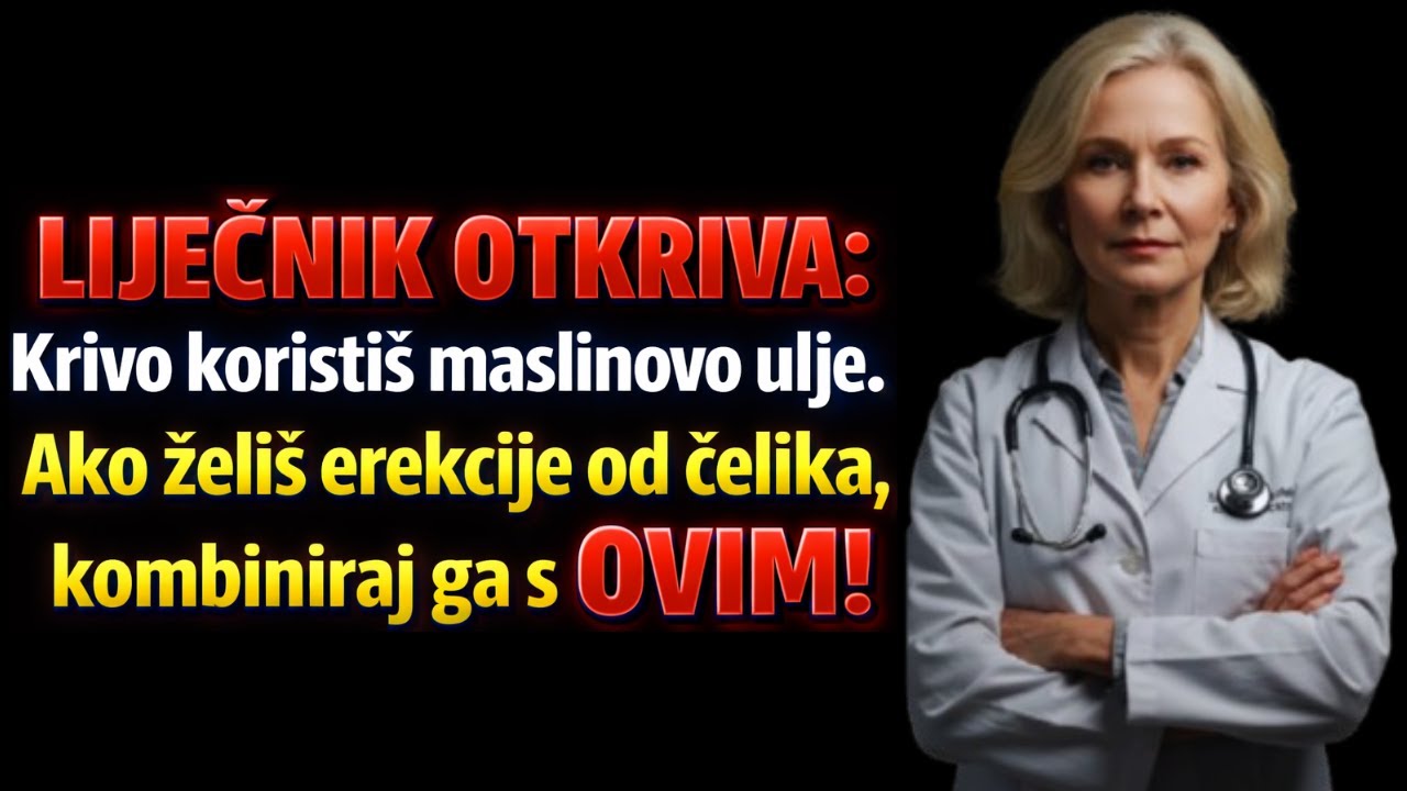 LIJEČNIK OTKRIVA: Krivo koristiš maslinovo ulje. Ako želiš erekcije od čelika, kombiniraj ga s OVIM!