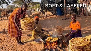 Soft Layered Chapati in a Nomadic Turkana Kitchen 🫓🇰🇪 screenshot 1