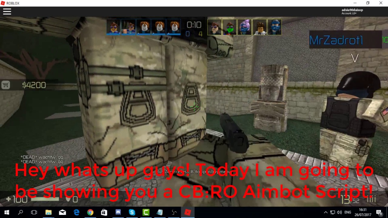 roblox csgo aimbot script and how to use