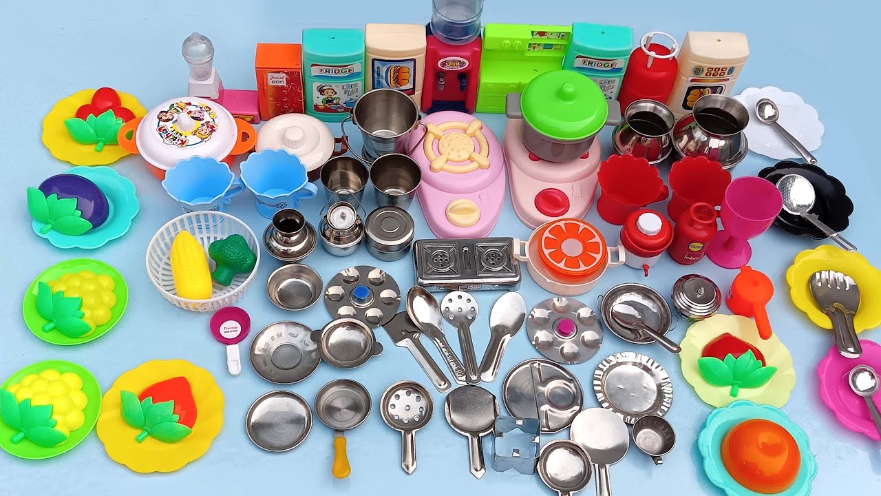 7 Minutes Satisfying with Unboxing Cute Minnie Kitchen Set ASMR | Cooking Toys | Review Toys