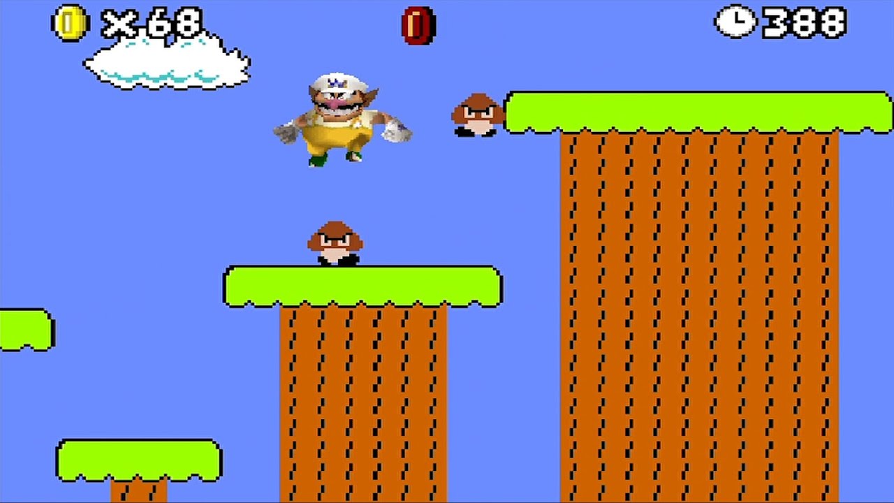 New Super Mario Bros DS NES ⭐PLAY AS Wario⭐ #1