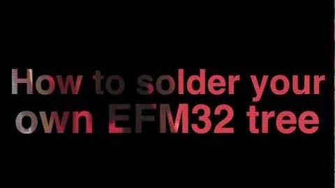 How to solder your EFM32 Christmas Tree - ARM Cortex-M3 hack-a-gecko project