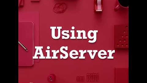 Using AirServer linking an iPad to a Windows device