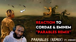 Cordae "Parables Remix" Ft. Eminem Reaction