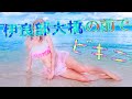 【伊良部大橋】ふりふりビキニで水遊び【沖縄】