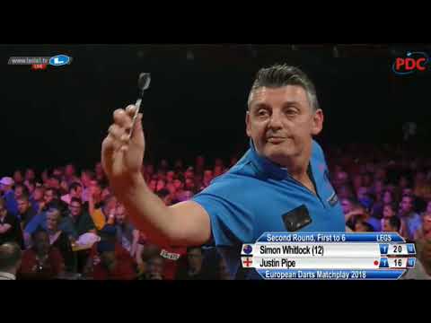 2018 European Darts Matchplay Round 2 Whitlock vs Pipe - YouTube