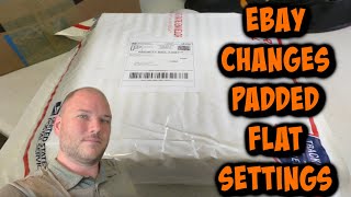 Ebay Changes USPS Padded Flat Envelope Priority Shipping settings