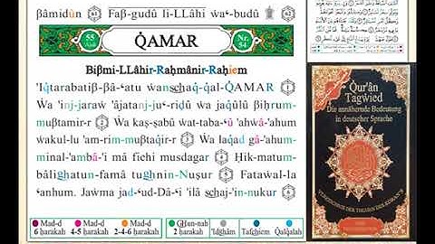 ختمة من مصحف التجويد باللغة الألمانية الصفحة رقم 528