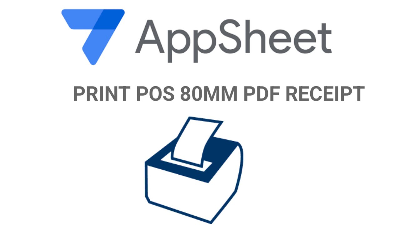 Как распечатать POS-чеки шириной 80 мм в формате PDF в AppSheet