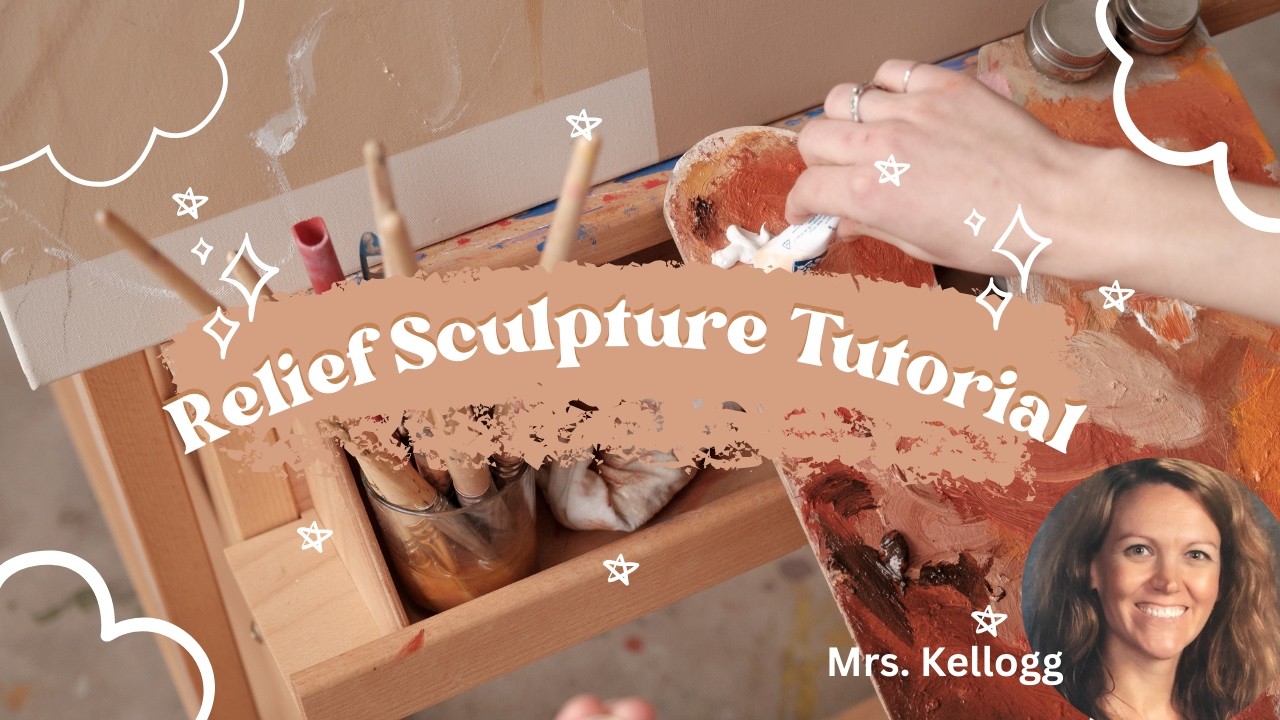 Beginner Air Dry Clay Low Relief Sculpture Tutorial! Great for Homeschool!