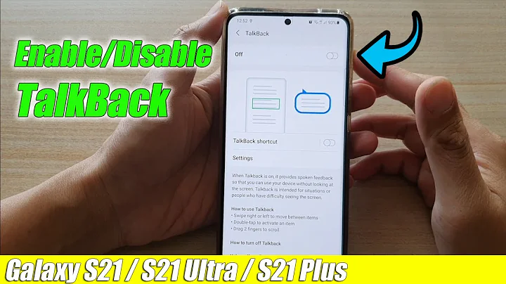 Galaxy S21/Ultra/Plus: How to Enable/Disable TalkBack