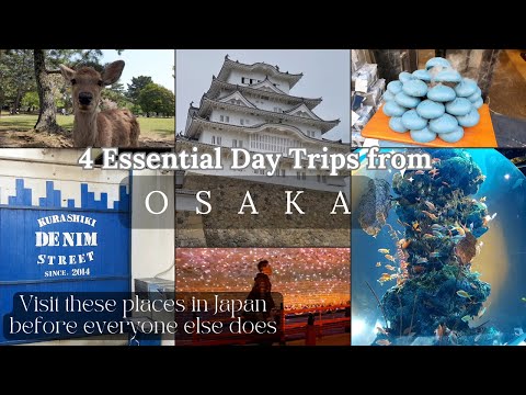 4 MUST DO Day Trips from Osaka | Kurashiki - Kobe - Nara- Himeiji | JR Rail Pass | Kurashiki is WOW!