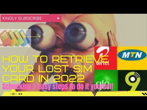 How to retrieve your lost sim card in 2022|| You can do it yourself...