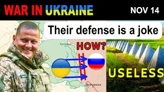14 Nov: FOOTAGE: Ukrainian TANKS OBLITERATE Russian DEFENSE LINE | War in Ukraine Explained
